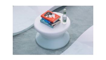 Ledge Lounger Signature Collection 14" Side Table without Umbrella Hole | White | LL-SG-ST-14NH-W
