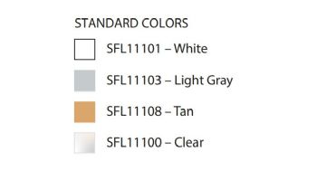 AquaStar Fill-Lid Standard Square 11'' Skimmer Cover and Frame | Clear | SFL11100