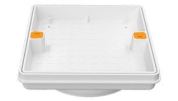 AquaStar Fill-Lid Standard Square 10'' Skimmer Cover and Frame | White | SFL10101