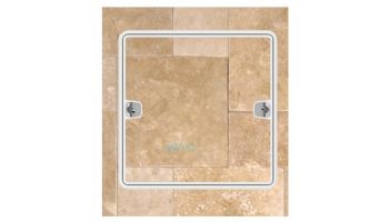 AquaStar Fill-Lid Standard Square 10'' Skimmer Cover and Frame | Tan | SFL10108
