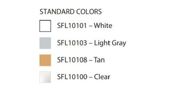 AquaStar Fill-Lid Standard Square 10'' Skimmer Cover and Frame | Tan | SFL10108