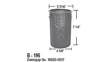 Aladdin Basket for Swimquip No. 16920-0017 XL-Vll | B-196