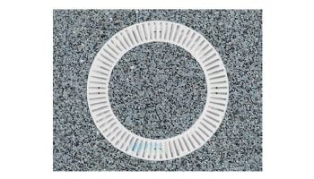 AquaStar 20'' Perfect Circle Suction Outlet Cover and Four-Port Manufactured Sump | White | PC101