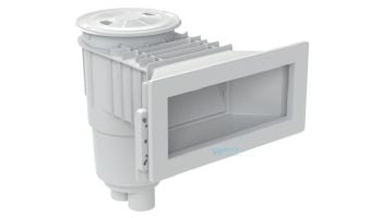 AquaStar FlowStar Widemouth Fiberglass Skimmer with Float Assembly, Basket, Lid and Collar | Dark Gray | SKR36105