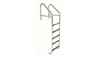 SR Smith 5-Step Standard Cross Brace Plus Commercial Ladder With Stainless Steel Treads | 23" with .065 Tickness | Marine Grade | 10118-MG