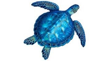 Sea Turtle Blue 18" x 18"