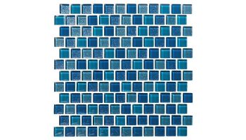 National Pool Tile Orion 1x1 Glass Tile | Peacock | ORN-PEACOCK1X1