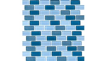 National Pool Tile Orion 1x2 Glass Tile | Ocean | ORN-OCEAN