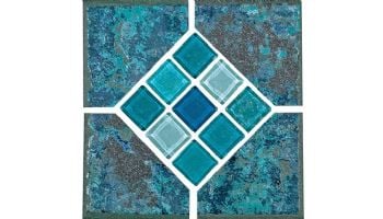 National Pool Tile Verona 6x6 Series | Borba Turquoise Deco | VR679 DECO SL
