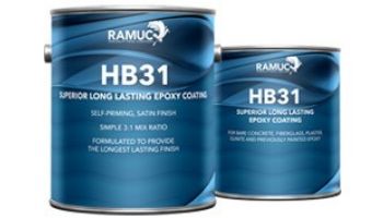Ramuc HB31 3:1 High-Build Epoxy Pool Paint | 1-Gallon Kit | Ocean Blue | 913231701
