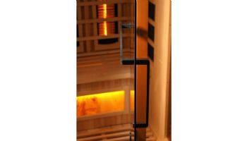 Golden Designs 1-Person Full Spectrum PureTech Near Zero EMF FAR Infrared Sauna with Himalayan Salt Bar | Hemlock | GDI-8010-03