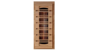 Golden Designs 3-Person Corner Full Spectrum PureTech Near Zero EMF FAR Infrared Sauna with Himalayan Salt Bar | Hemlock | GDI-8035-03