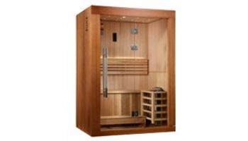 Golden Designs Sundsvall 2-Person Traditional Steam Sauna | Cedar | GDI-7289-02