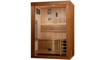 Golden Designs Sundsvall 2-Person Traditional Steam Sauna | Cedar | GDI-7289-02