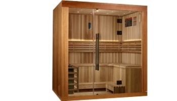 Golden Designs Copenhagen 3-Person Traditional Steam Sauna | Cedar | GDI-7389-02