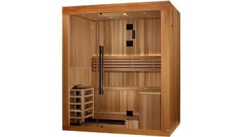 Golden Designs Copenhagen 3-Person Traditional Steam Sauna | Cedar | GDI-7389-02