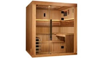 Golden Designs Osla 6-Person Traditional Steam Sauna | Cedar | GDI-7689-02