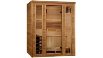 Golden Designs Andermatt 3-Person Traditional Steam Sauna | Pacific Cedar | GDI-7030-01