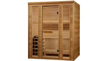 Golden Designs Andermatt 3-Person Traditional Steam Sauna | Pacific Cedar | GDI-7030-01