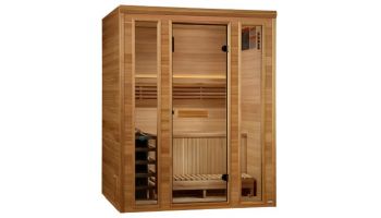 Golden Designs Andermatt 3-Person Traditional Steam Sauna | Pacific Cedar | GDI-7030-01