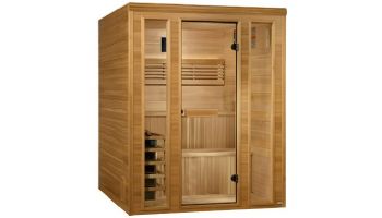Golden Designs Engelberg 6-Person Traditional Steam Sauna | Pacific Cedar | GDI-7060-01