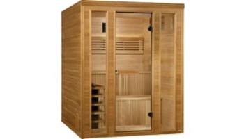 Golden Designs Engelberg 6-Person Traditional Steam Sauna | Pacific Cedar | GDI-7060-01