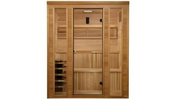Golden Designs Engelberg 6-Person Traditional Steam Sauna | Pacific Cedar | GDI-7060-01