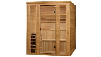 Golden Designs Engelberg 6-Person Traditional Steam Sauna | Pacific Cedar | GDI-7060-01