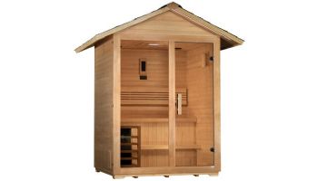 Golden Designs Arlberg 3-Person Traditional Outdoor Sauna | Hemlock | GDI-8103-01