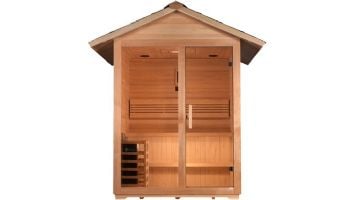 Golden Designs Arlberg 3-Person Traditional Outdoor Sauna | Hemlock | GDI-8103-01