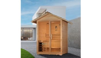 Golden Designs Arlberg 3-Person Traditional Outdoor Sauna | Hemlock | GDI-8103-01