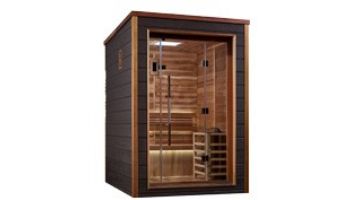Golden Designs Narvik 2-Person Indoor / Outdoor Traditional Sauna | Cedar | GDI-8202-01