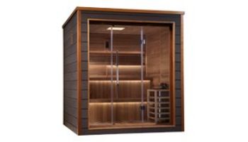 Golden Designs Bergen 6-Person Indoor / Outdoor Traditional Sauna | Cedar | GDI-8206-01