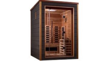 Golden Designs Nora 2-Person Indoor / Outdoor Hybrid Full Spectrum Sauna | Cedar | GDI-8222-01