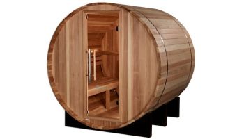 Golden Designs St. Moritz 2-Person Barrel Traditional Outdoor Sauna | Cedar | GDI-B002-01