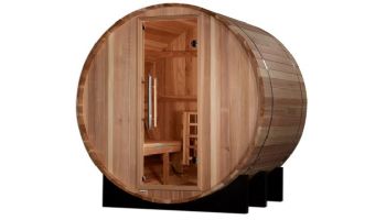 Golden Designs St. Moritz 2-Person Barrel Traditional Outdoor Sauna | Cedar | GDI-B002-01