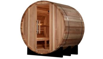 Golden Designs St. Moritz 2-Person Barrel Traditional Outdoor Sauna | Cedar | GDI-B002-01