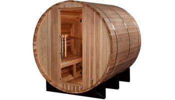 Golden Designs Arosa 4-Person Barrel Traditional Outdoor Sauna | Cedar | GDI-B004-01