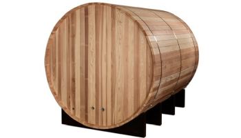 Golden Designs Klosters 6-Person Barrel Traditional Outdoor Sauna | Cedar | GDI-B006-01