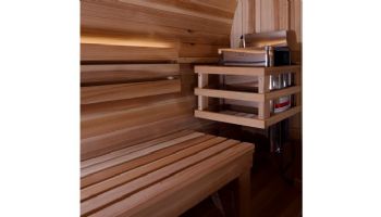 Golden Designs Zurich 4-Person Barrel Traditional Outdoor Sauna with Bronze Privacy View | Cedar | GDI-B024-01