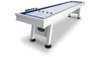 Hathaway Crestline 12-Ft. Outdoor Shuffleboard Table | White | BG50370