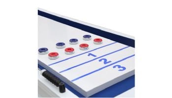 Hathaway Crestline 12-Ft. Outdoor Shuffleboard Table | White | BG50370