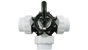 CMP Hydroseal 3-Way CPVC HydroSeal Diverter Valve | 2" Socket with Unions | Black | 25923-204-000