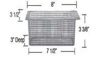 Aladdin Powder Coated Skimmer Basket for Swimquip 8695 | B-47