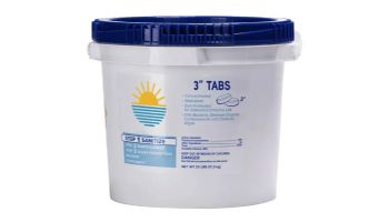 3" Chlorine Tablets Unwrapped | 25 lb. Pail | 47245900
