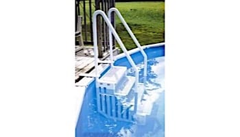 Confer Plastics Above Ground Pool Step | White | STEP-1