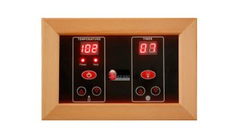 Golden Designs Maxxus Seattle Edition 2-Person Near Zero EMF FAR Infrared Carbon Sauna | Canadian Hemlock | MX-J206-01-ZF