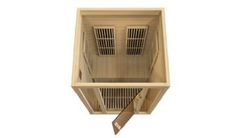 Golden Designs Maxxus Seattle Edition 2-Person Near Zero EMF FAR Infrared Carbon Sauna | Canadian Hemlock | MX-J206-01-ZF