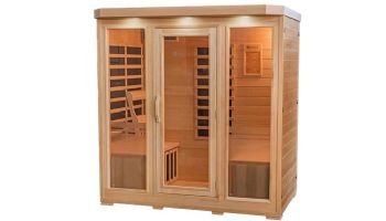 HeatWave Sonoma 4-Person Hemlock Infrared Sauna with 9 Carbon Heaters | SA7020
