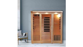HeatWave Sonoma 4-Person Hemlock Infrared Sauna with 9 Carbon Heaters | SA7020